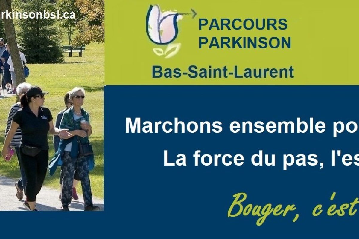 Nouveau bandeau - Parcours Parkinson 2025 - Bas-Saint-Laurent